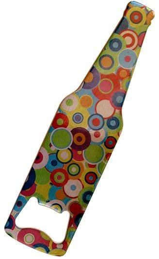 Bottle shaped steel bottle opener