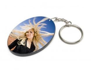 Oval keyring