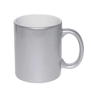 Silver sparkle mug