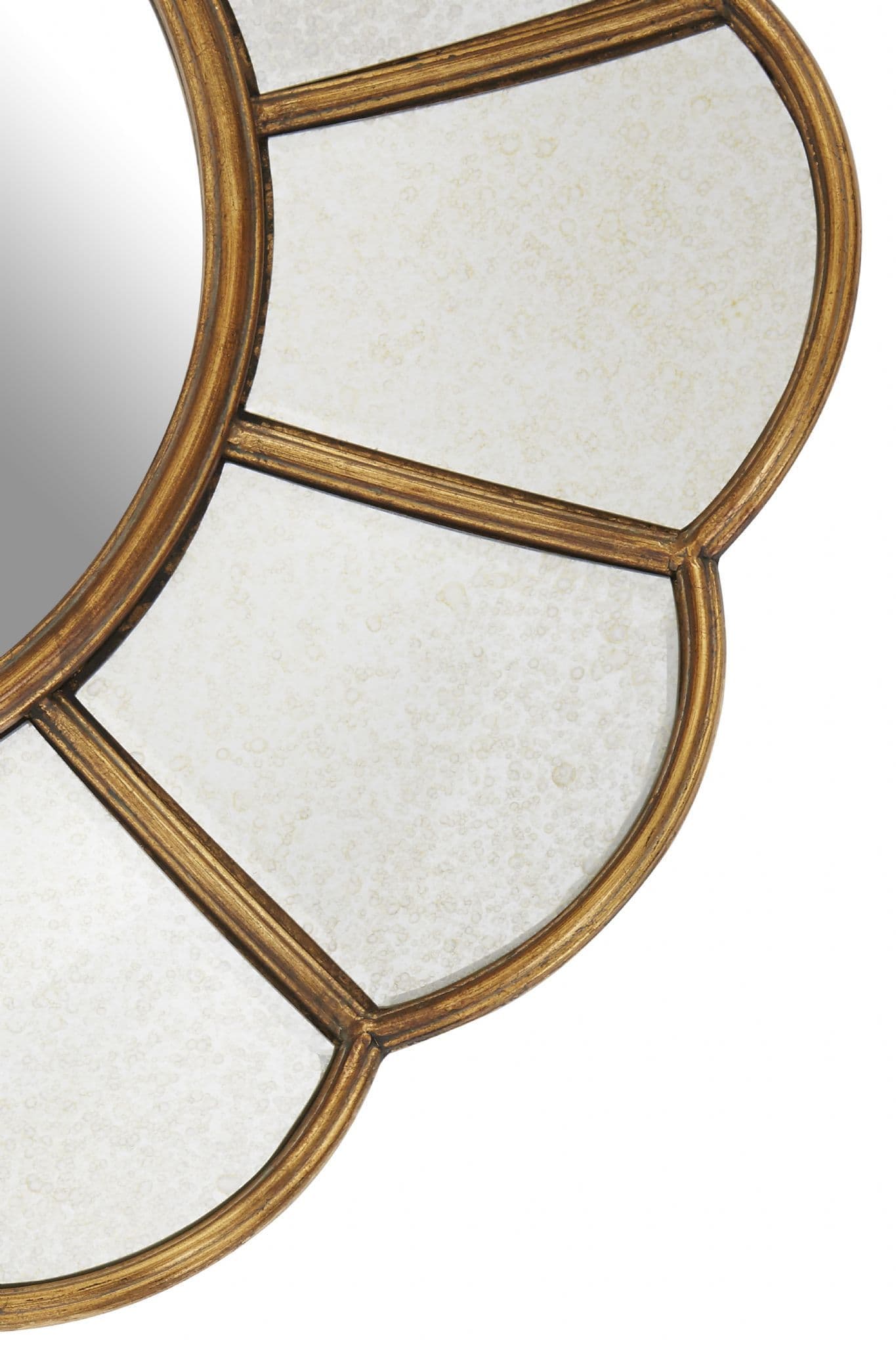 Curved Flower Wall Mirror