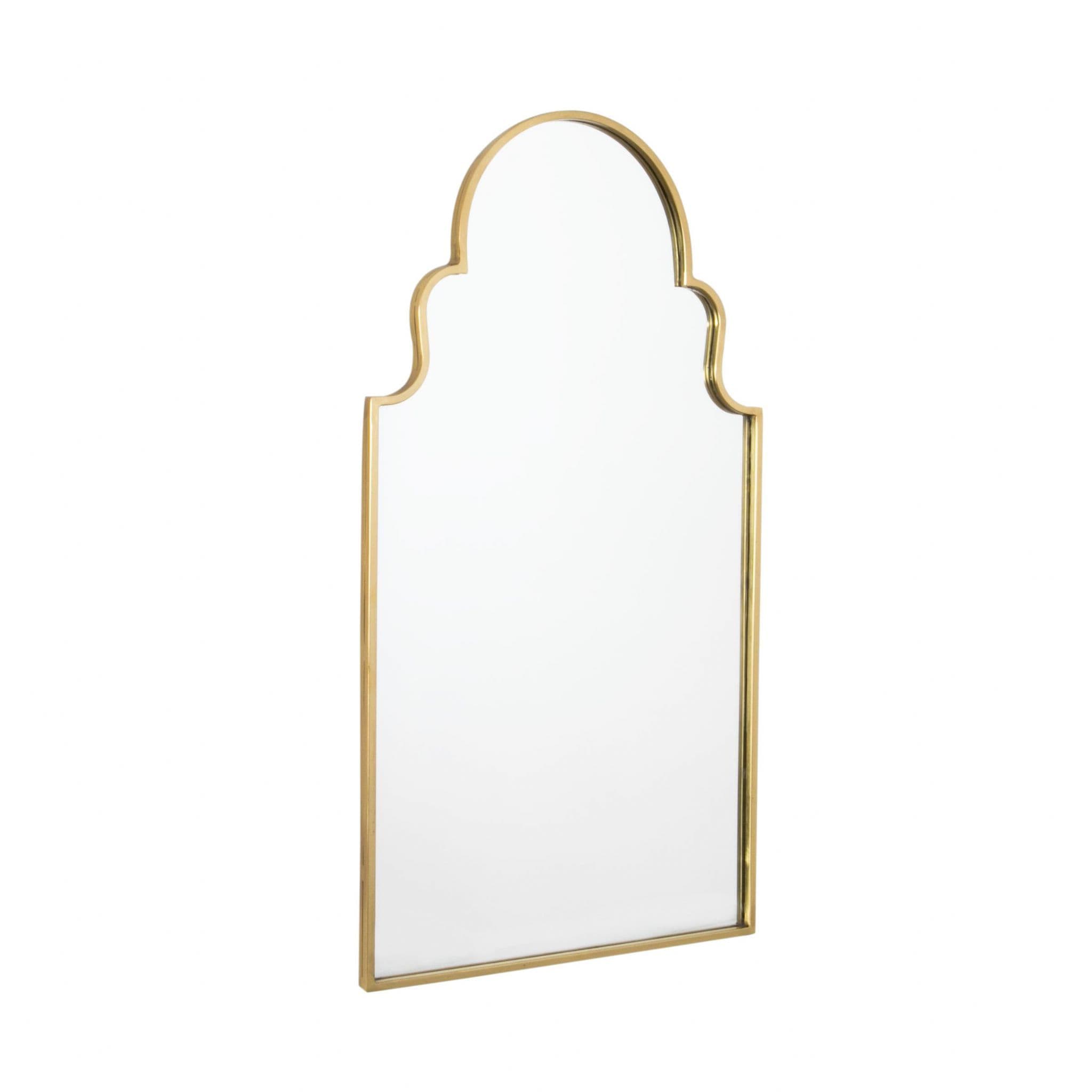 Gold Arched Wall Mirror