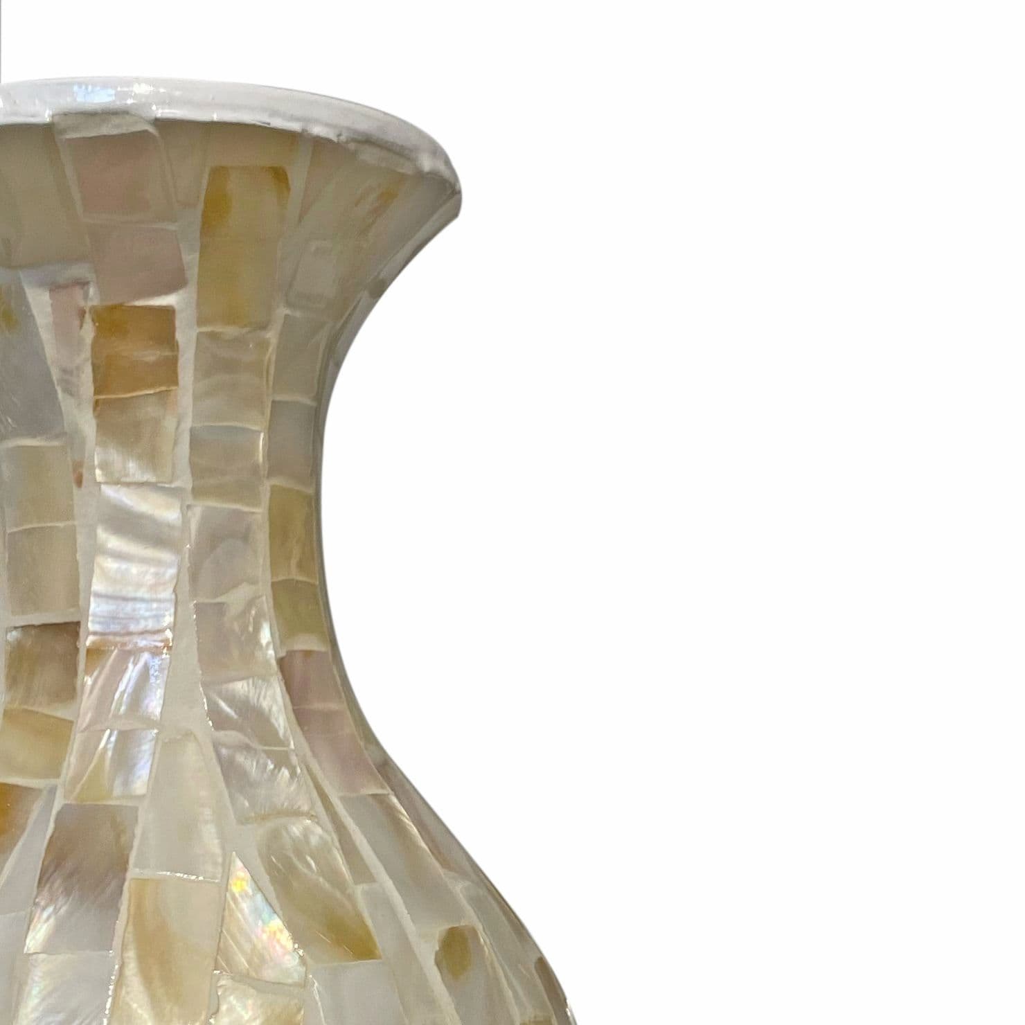 Tall Nacre Mosaic Vase