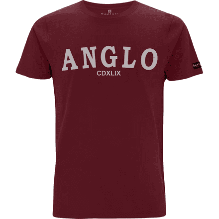 "Anglo CDXLIX" T-Shirt - Burgundy