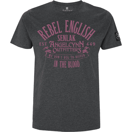 "Rebel English" T-Shirt - Dark Heather