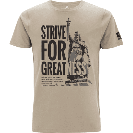 "Strive For Greatness" T-Shirt - Desert Dust