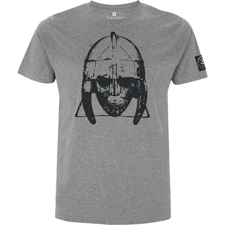 "Sutton Hoo" T-Shirt - Mid Heather Grey