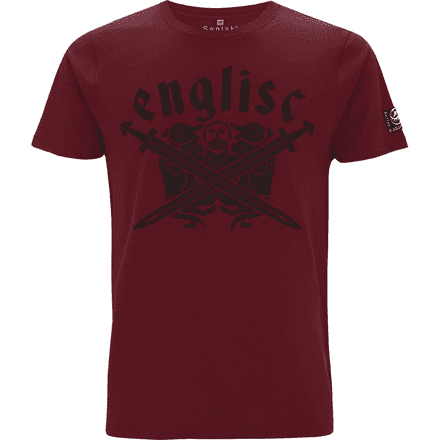"Tiw Englisc" T-Shirt - Burgundy