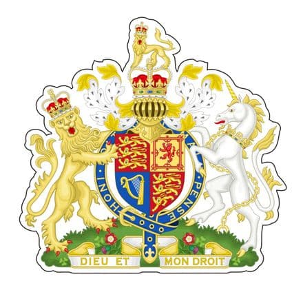 British Royal Coat of Arms XL Size Lorry Sticker