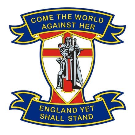 England Car Window Sticker "Come The World"