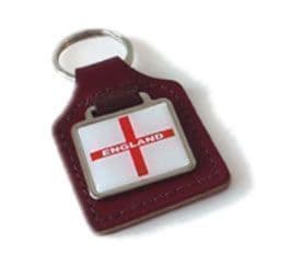 England Leather Keyring
