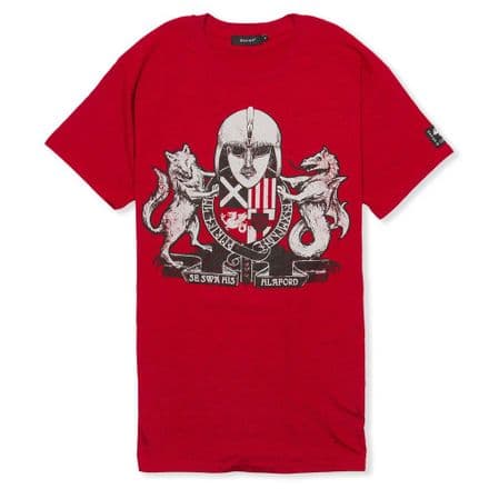 Englisc Arms T-Shirt - Antique Red