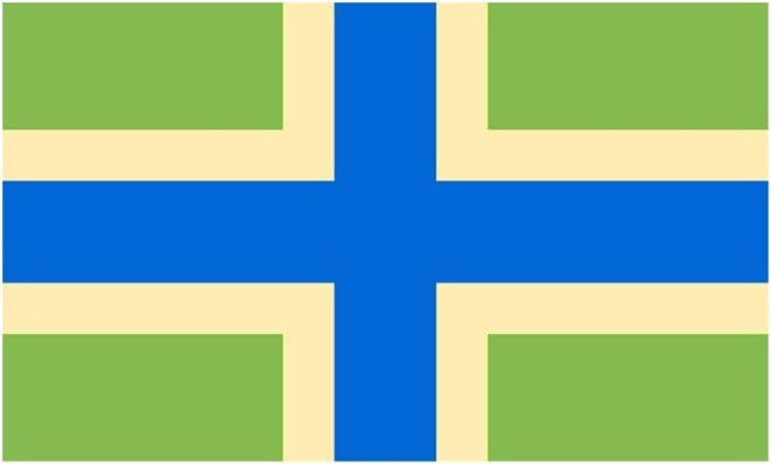 Gloucestershire County Flag - 5ft x 3ft polyester flag with metal eyelets