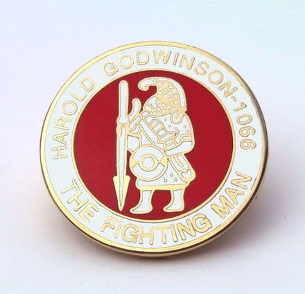 Harold Godwinson - The Fighting Man Lapel Badge - White
