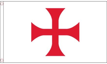 Knights Templar Red Cross Flag 5ft x 3ft