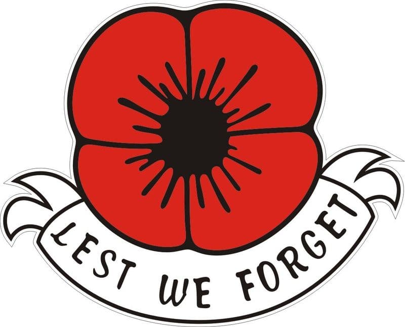 Poppy Car Window Sticker