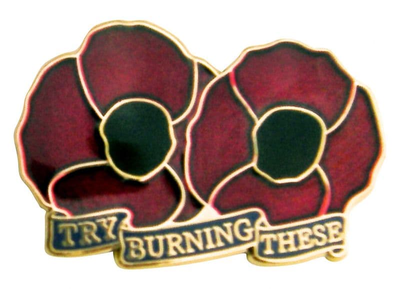 Poppy Deep Red Lapel Badge -
