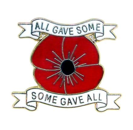 Poppy Lapel Badge - All Gave Some