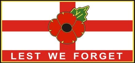 Poppy Lorry/Van Sticker - St George Lest We Forget