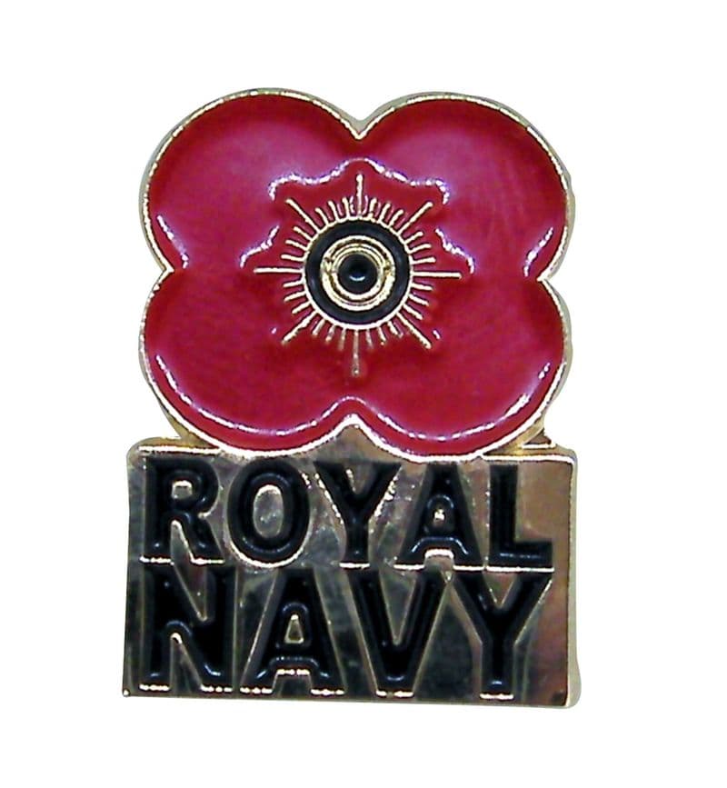 Poppy Pin Badge with the word