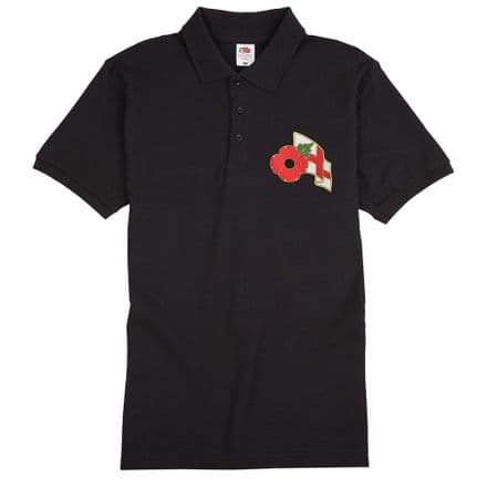 Poppy Polo Shirt with England Flag .