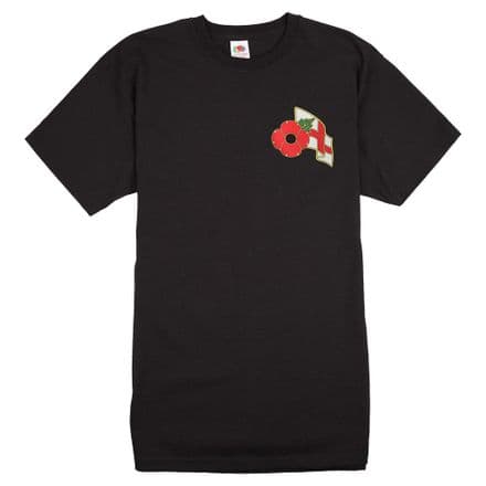 Poppy T-shirt with England Flag .