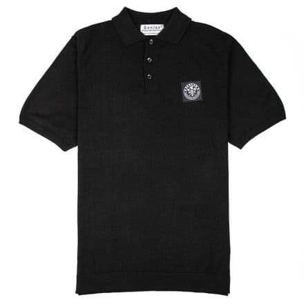 Senlak "Barnum" Knitted Polo - Black