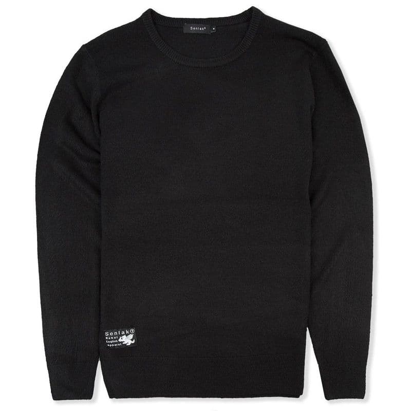 White Dragon of the English Crew Neck Jumper - Black