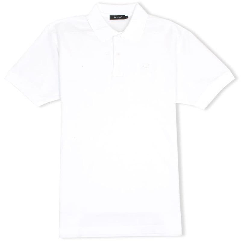 Senlak Classic Pique Polo Shirt - White
