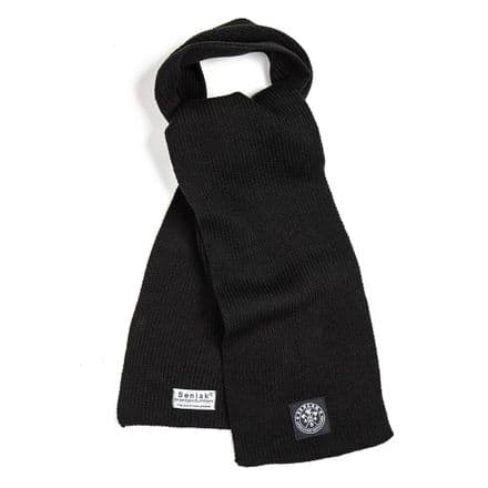 Senlak Heavy Knit Scarf - Black