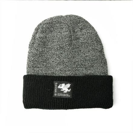 Senlak Heritage Beanie - Antique Grey and Black