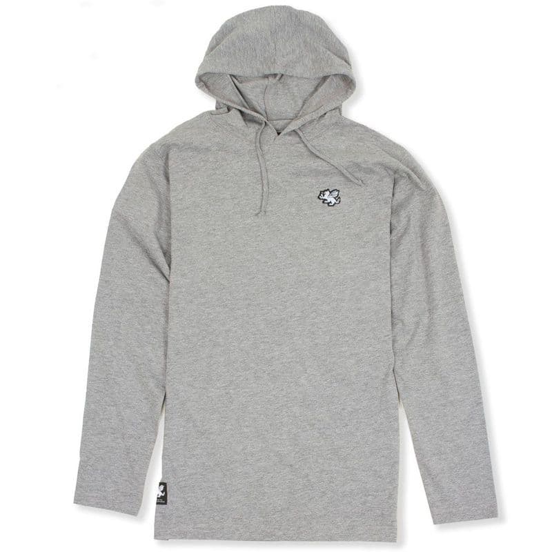 Senlak Hooded Longsleeve T-Shirt - Grey