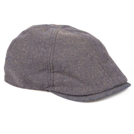 Senlak Linen Flat Cap - Blue