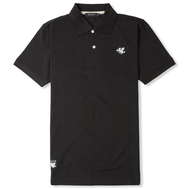 Senlak Rebel English Polo Shirt - Black