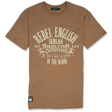 Senlak Rebel English T-shirt - Chestnut