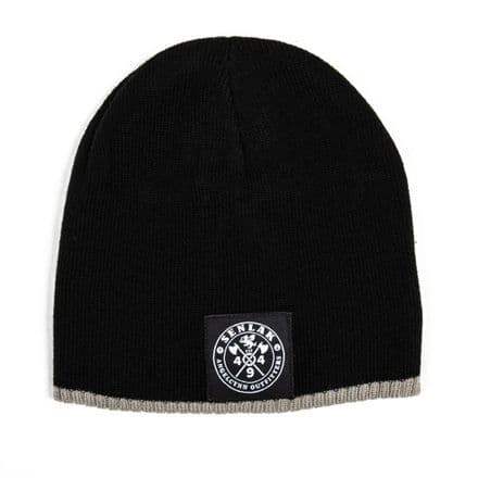 Senlak Two Tone Beanie - Black/Stone