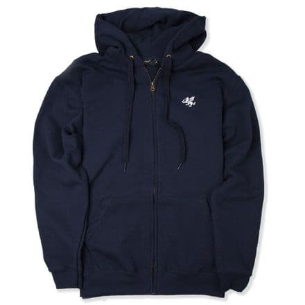 Senlak Zip Hooded Sweatshirt - Dark Navy