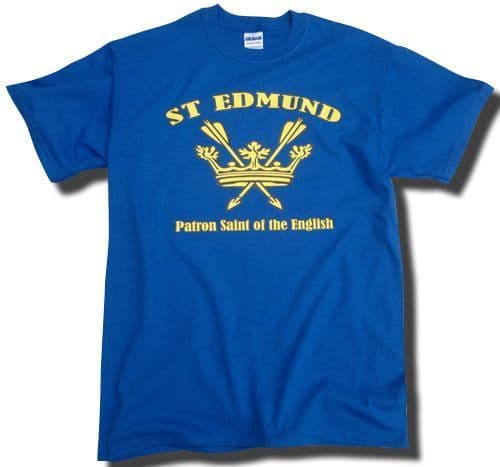 St Edmund Patron Saint of the English T-Shirt - Black