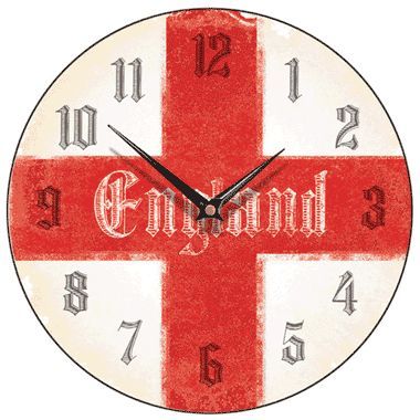 St George Cross Antique Round Wall Clock 3