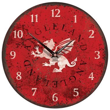 St George Dragon Angleland Shabby Round Wall Clock
