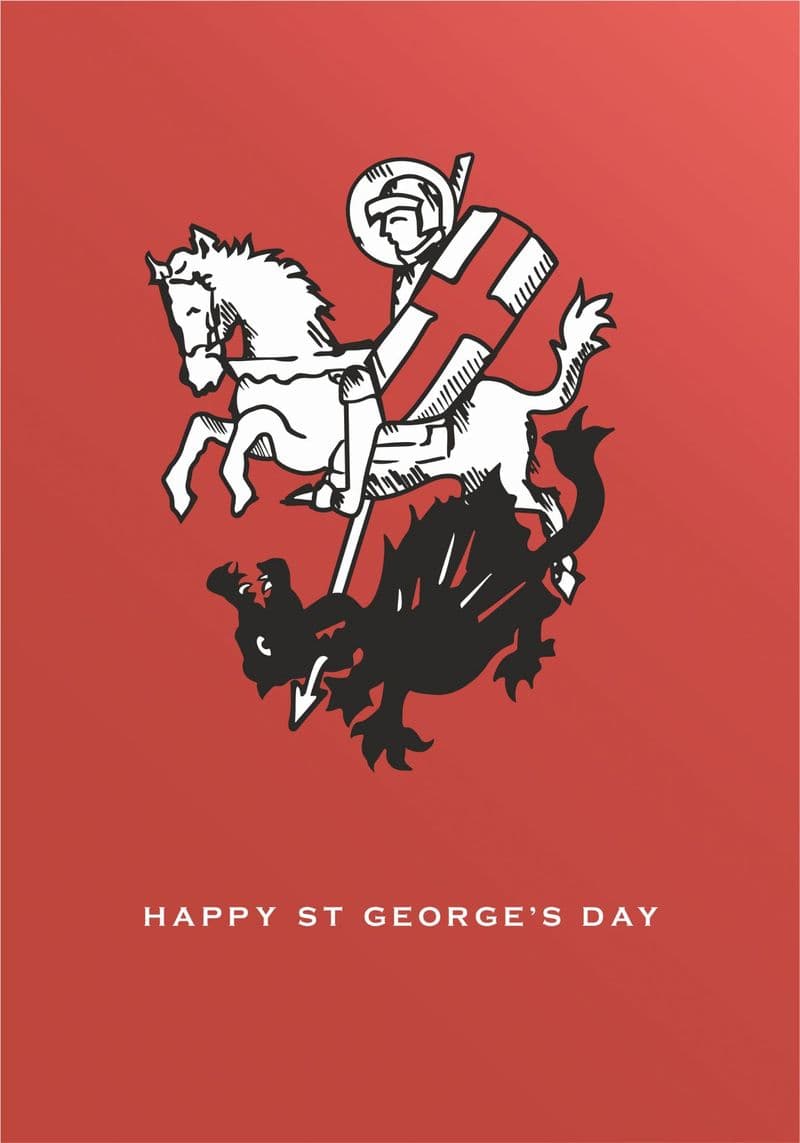 St George's Day Cards - The Dragon