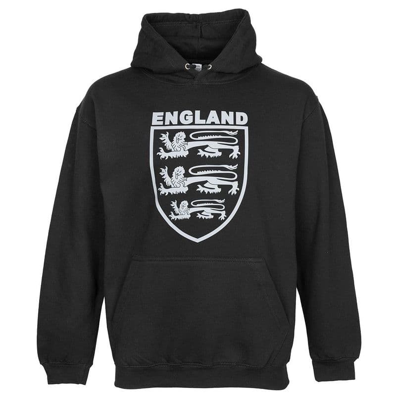 Three Lions England Hoodie - Black