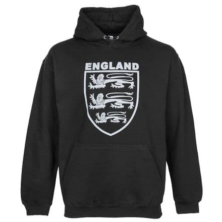 Three Lions England Hoodie - Black