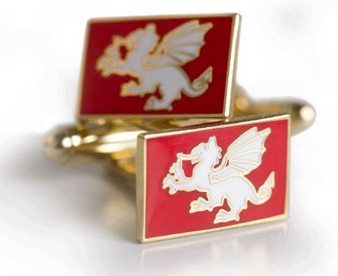White Dragon Cufflinks