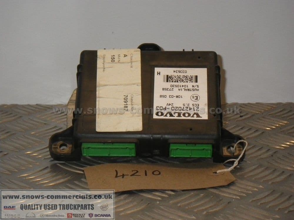 ECS 3 5 ECU Volvo 21427020-P03