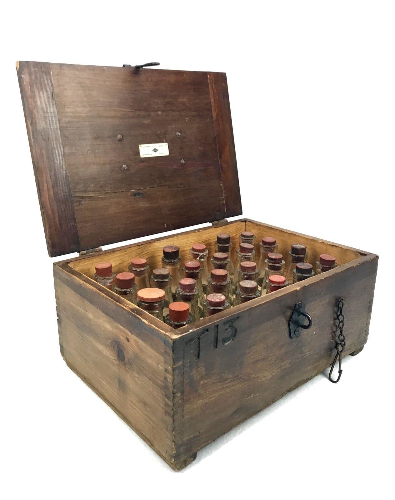 Vintage Scientific Equipment Lab Test Bottle Set By W & J LTD