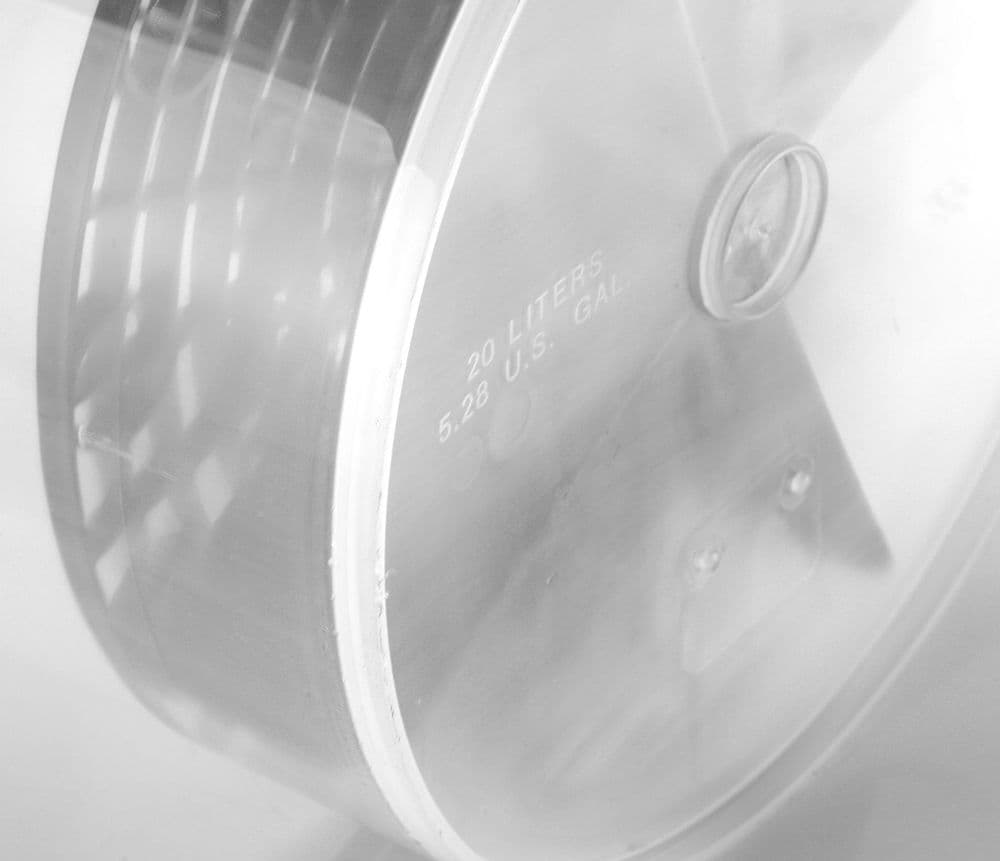 The Ultimate Clear Transparent Car Wash Bucket 20L 5 Gallons