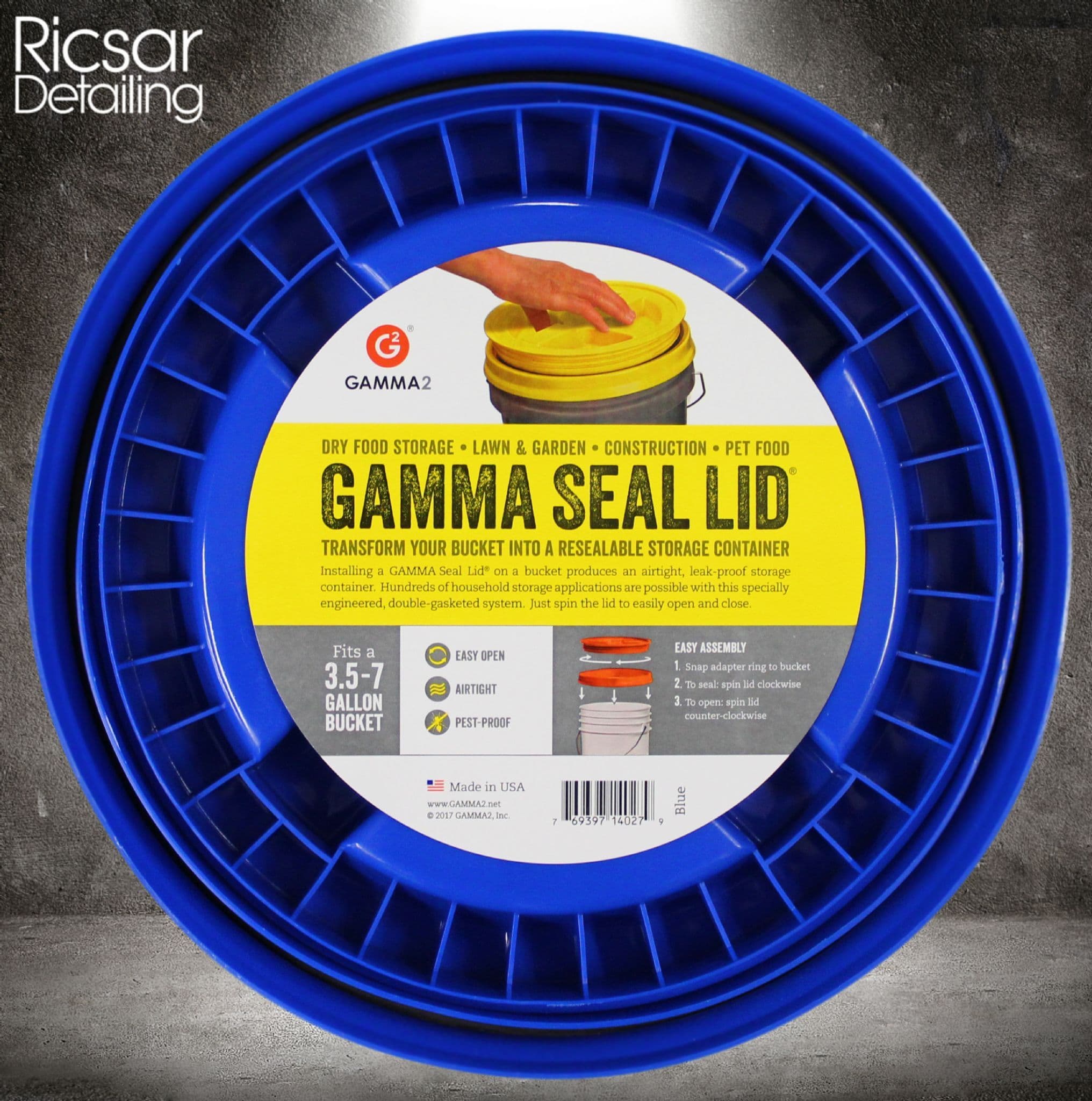 Premium Clear, Transparent Car Wash Bucket 20L (5 Gallons) With Gamma Seal Lid