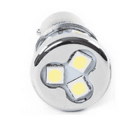 Amber Ultra Bright BA15s LED Bulb, 5050 SMD, 12/24v, CE Marked (Single) LABA15UBBA