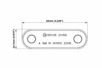 BOREMAN Smoked Quick Fit Marker Lamp - Blue