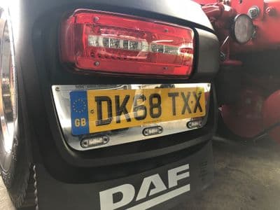 DAF XF106/105 Number Plate Surrounds (Pair) PN: LABR104